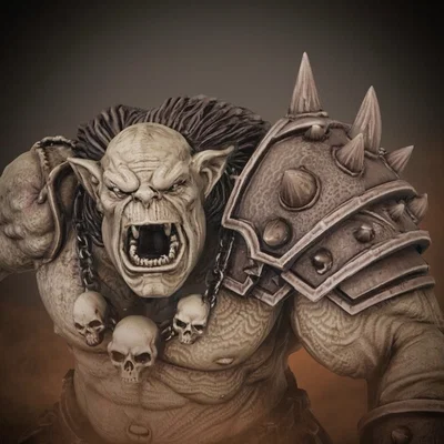 Bloodbound Realms – Orc – Skullmaw Troll (Mô hình STL Dark Fantasy in 3D)