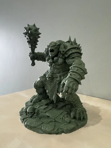 Bloodbound Realms – Orc – Skullmaw Troll (Mô hình STL Dark Fantasy in 3D) - Image 9
