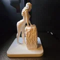 Mô hình nghệ thuật 3D: Mỹ nhân đeo mặt nạ tựa khối rơm cực đẹp - Thumbnail 4