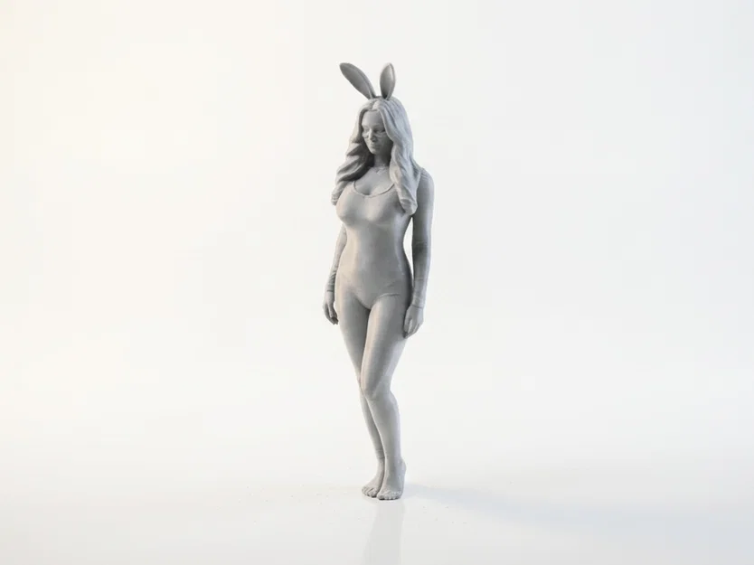 Mô hình tượng cô gái Bunny Outfit - File in 3D nghệ thuật - Image 1