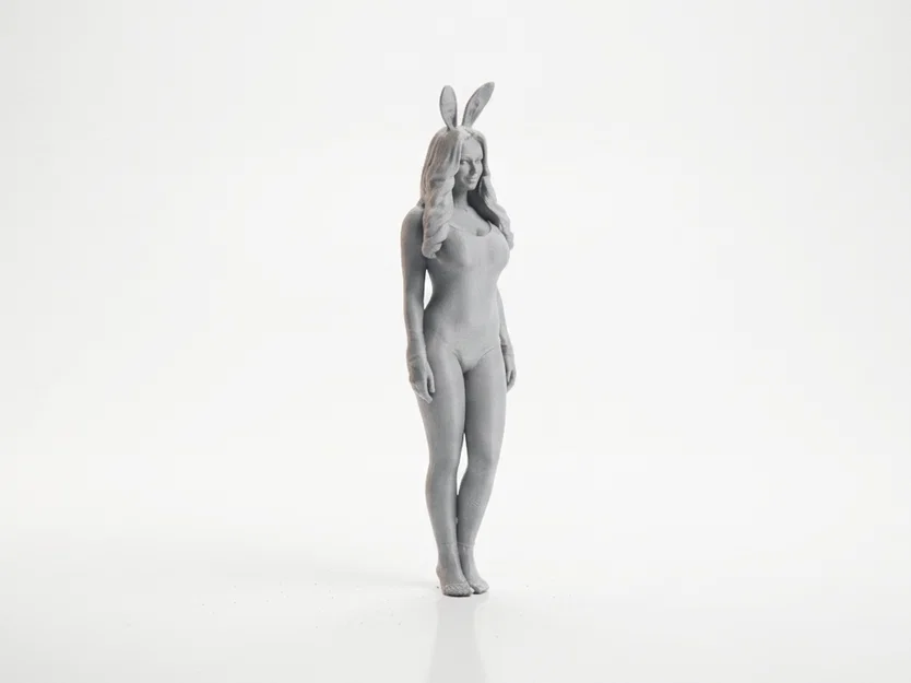 Mô hình tượng cô gái Bunny Outfit - File in 3D nghệ thuật - Image 2