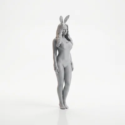 Mô hình tượng cô gái Bunny Outfit - File in 3D nghệ thuật