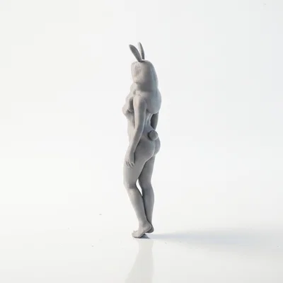Mô hình tượng cô gái Bunny Outfit - File in 3D nghệ thuật