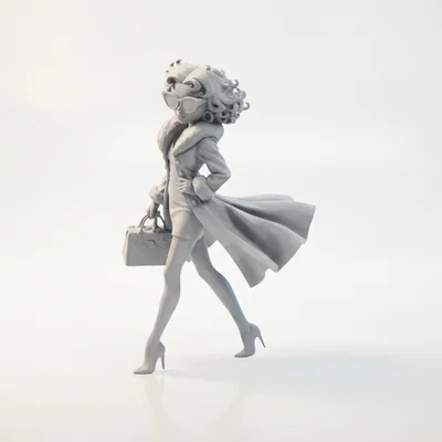 Mô hình nữ doanh nhân hiện đại (Business Lady Figurine) - File in 3D