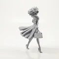 Mô hình nữ doanh nhân hiện đại (Business Lady Figurine) - File in 3D - Thumbnail 3