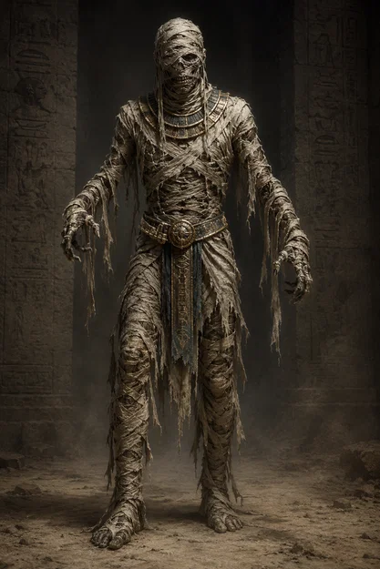 Mô hình xác ướp Mummies in 3D cho game nhập vai DnD - Image 3