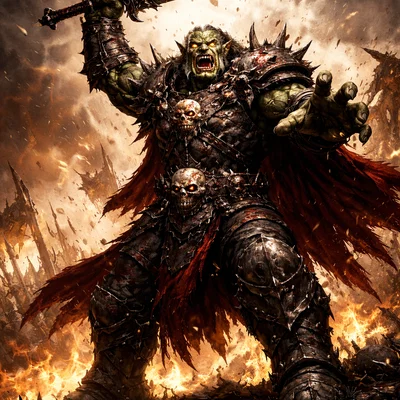 Mô hình Orc Warlord 3D: Chiến binh hung mãnh cho game DnD
