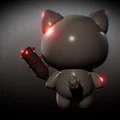 Mèo Oni Chibi cầm Kanabo | Hỗ trợ in nhiều màu (Tương thích AMS / MMU) - Thumbnail 2