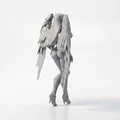 Mô hình 3D tượng Thiên thần nữ - Vật phẩm sưu tầm phong cách Fantasy - Thumbnail 3