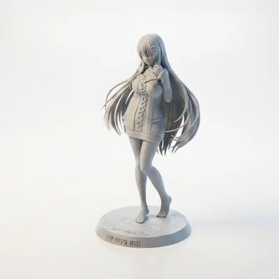 Mô hình 3D nhân vật nữ Anime dùng để in ấn