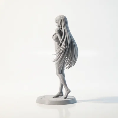 Mô hình 3D nhân vật nữ Anime dùng để in ấn