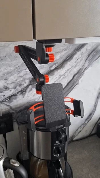Giá đỡ điện thoại trọng lực hạng nặng & Cánh tay khớp nối modular (In 3D) - Image 3