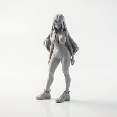 Mô Hình Nhân Vật Nữ Anime - File In 3D Độc Đáo