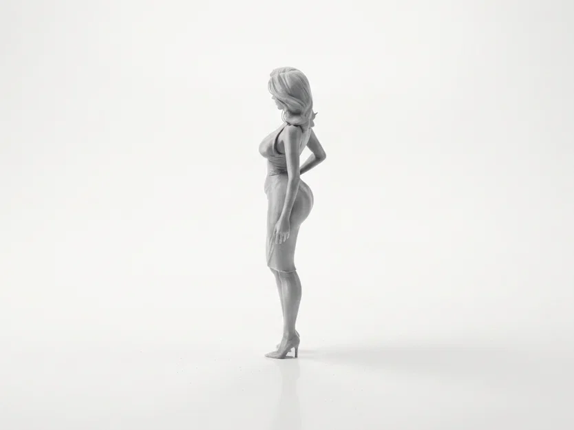 Mô hình tượng người phụ nữ thanh lịch - Tượng trang trí in 3D - Image 4