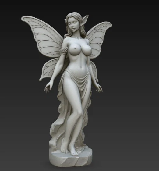 Mô hình tượng tiên nữ 3D tinh xảo để trang trí (Fairy Statue) - Image 2
