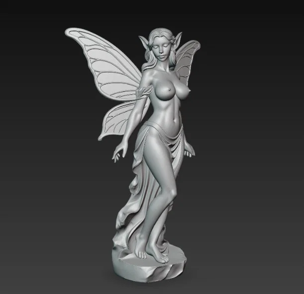 Mô hình tượng tiên nữ 3D tinh xảo để trang trí (Fairy Statue) - Image 3