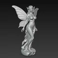 Mô hình tượng tiên nữ 3D tinh xảo để trang trí (Fairy Statue) - Thumbnail 3