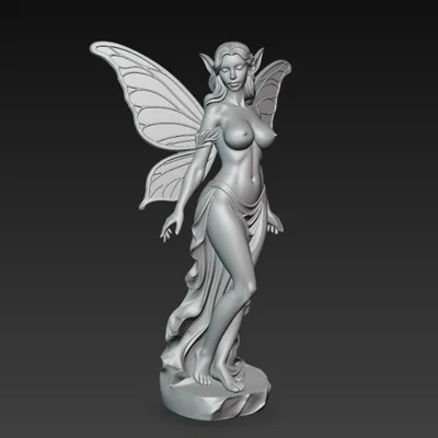 Mô hình tượng tiên nữ 3D tinh xảo để trang trí (Fairy Statue)