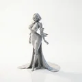 Mô hình tượng thiếu nữ Nhật Bản thanh lịch (File in 3D) - Thumbnail 1