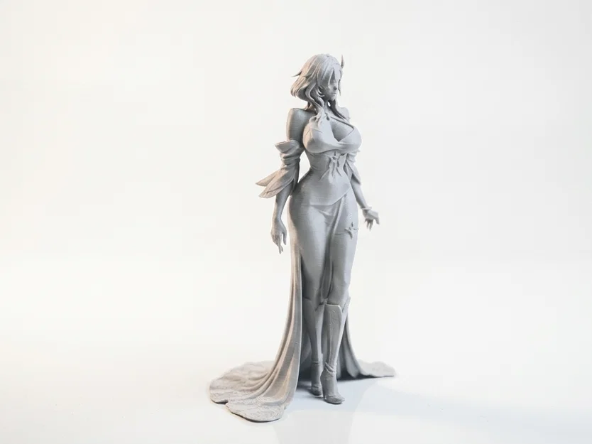Mô hình tượng thiếu nữ Nhật Bản thanh lịch (File in 3D) - Image 2