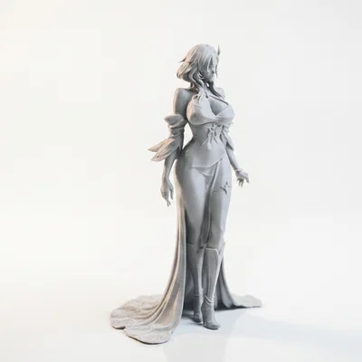 Mô hình tượng thiếu nữ Nhật Bản thanh lịch (File in 3D)