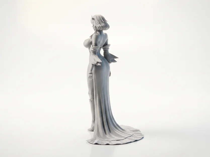 Mô hình tượng thiếu nữ Nhật Bản thanh lịch (File in 3D) - Image 4