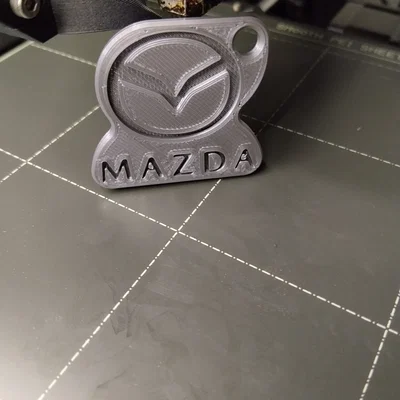 Móc khóa Mazda in 3D thiết kế hai mặt độc đáo