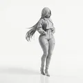 Mô hình tượng nữ mặc áo Hoodie in 3D - Thumbnail 2