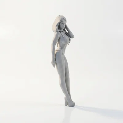 Mô hình tượng nữ diện bikini quyến rũ cho máy in 3D