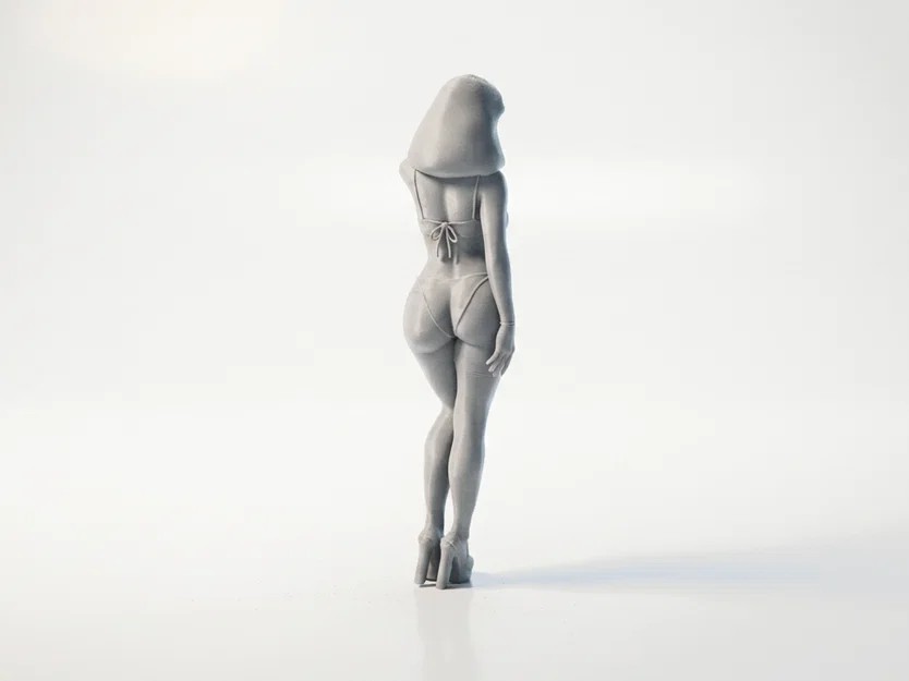Mô hình tượng nữ diện bikini quyến rũ cho máy in 3D - Image 3
