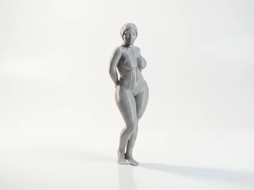 Mô hình 3D nhân vật nữ mặc Bodysuit quyến rũ (Busty Bodysuit Lady) - Image 2