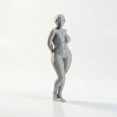 Mô hình 3D nhân vật nữ mặc Bodysuit quyến rũ (Busty Bodysuit Lady)