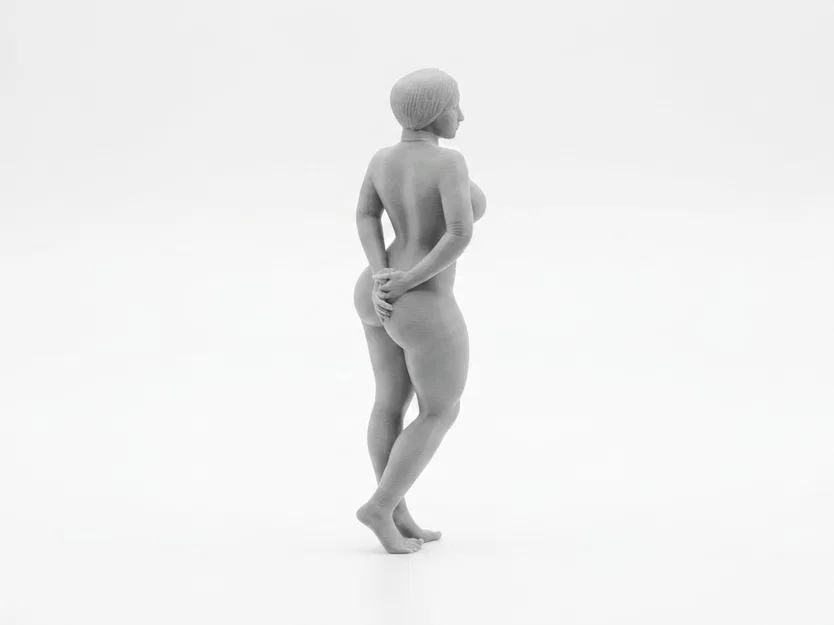 Mô hình 3D nhân vật nữ mặc Bodysuit quyến rũ (Busty Bodysuit Lady) - Image 3