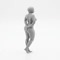 Mô hình 3D nhân vật nữ mặc Bodysuit quyến rũ (Busty Bodysuit Lady) - Thumbnail 3