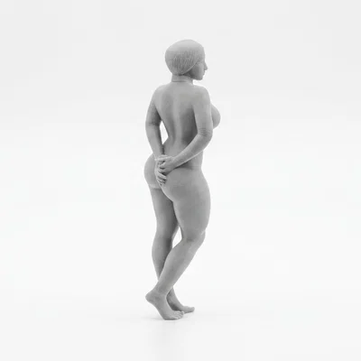 Mô hình 3D nhân vật nữ mặc Bodysuit quyến rũ (Busty Bodysuit Lady)