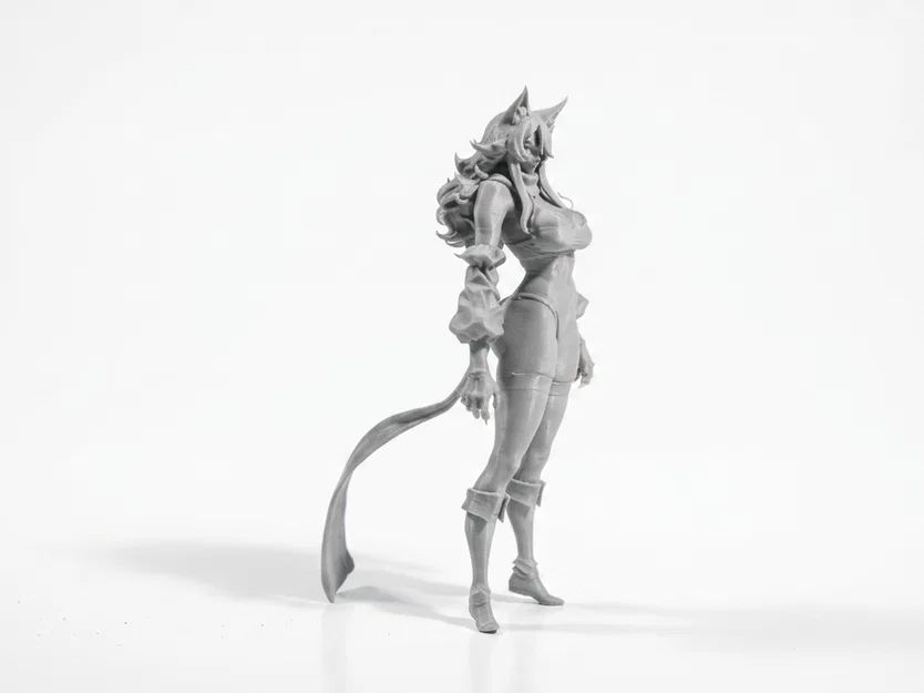 Mô hình 3D Cat Girl - Nhân vật nữ phong cách Neko cho in 3D - Image 2