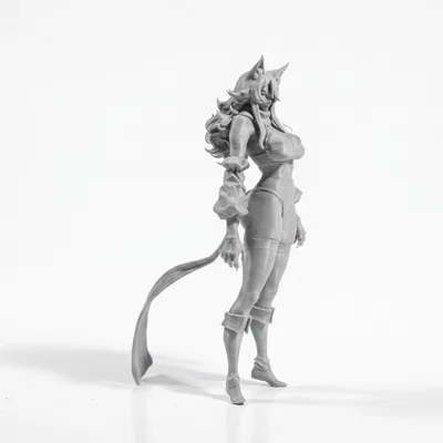 Mô hình 3D Cat Girl - Nhân vật nữ phong cách Neko cho in 3D