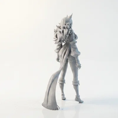 Mô hình 3D Cat Girl - Nhân vật nữ phong cách Neko cho in 3D