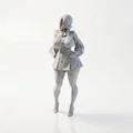 Mô hình nhân vật nữ Anime 3D - File in 3D cao cấp - Thumbnail 1