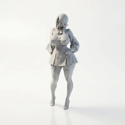 Mô hình nhân vật nữ Anime 3D - File in 3D cao cấp