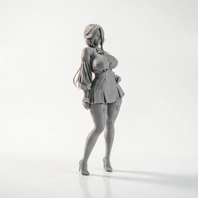 Mô hình nhân vật nữ Anime 3D - File in 3D cao cấp