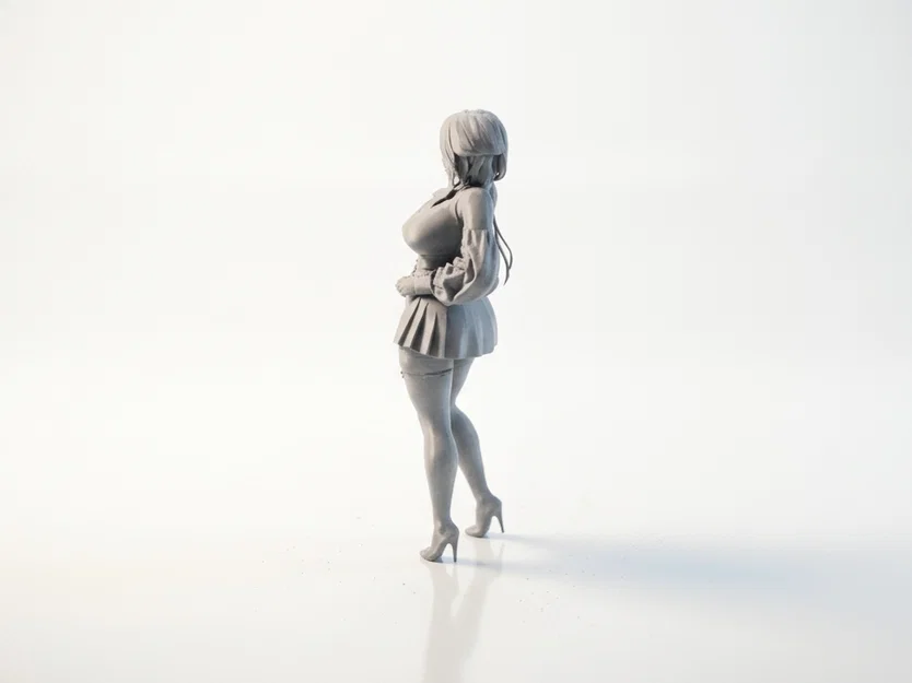 Mô hình nhân vật nữ Anime 3D - File in 3D cao cấp - Image 4