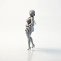 Mô hình nhân vật nữ Anime 3D - File in 3D cao cấp - Thumbnail 4