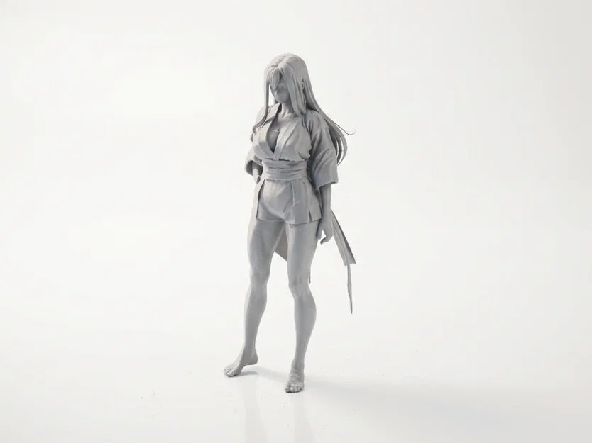 Mô hình nữ võ sĩ in 3D (Martial Arts Female Figurine) - Image 1