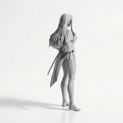 Mô hình nữ võ sĩ in 3D (Martial Arts Female Figurine)