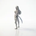 Mô hình nữ võ sĩ in 3D (Martial Arts Female Figurine) - Thumbnail 4