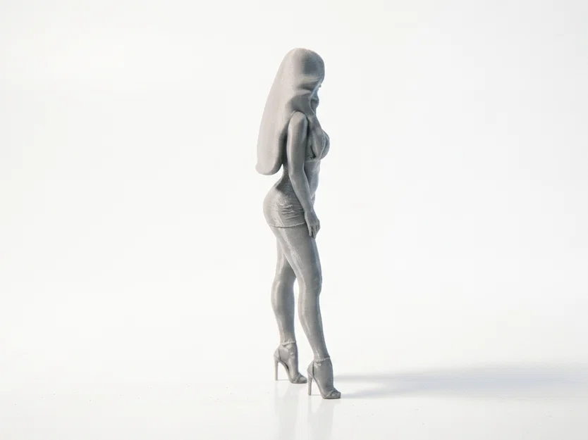 Mô Hình 3D Cô Gái Thanh Lịch - Tượng Nữ Trang Trí In 3D - Image 3