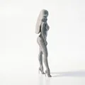 Mô Hình 3D Cô Gái Thanh Lịch - Tượng Nữ Trang Trí In 3D - Thumbnail 3