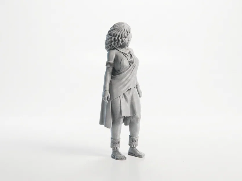 Mô hình 3D nữ chiến binh Elf giả tưởng có thể in 3D - Image 2