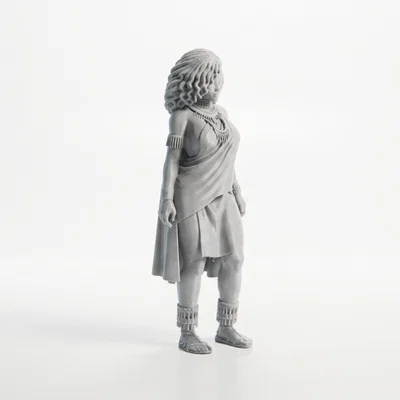 Mô hình 3D nữ chiến binh Elf giả tưởng có thể in 3D
